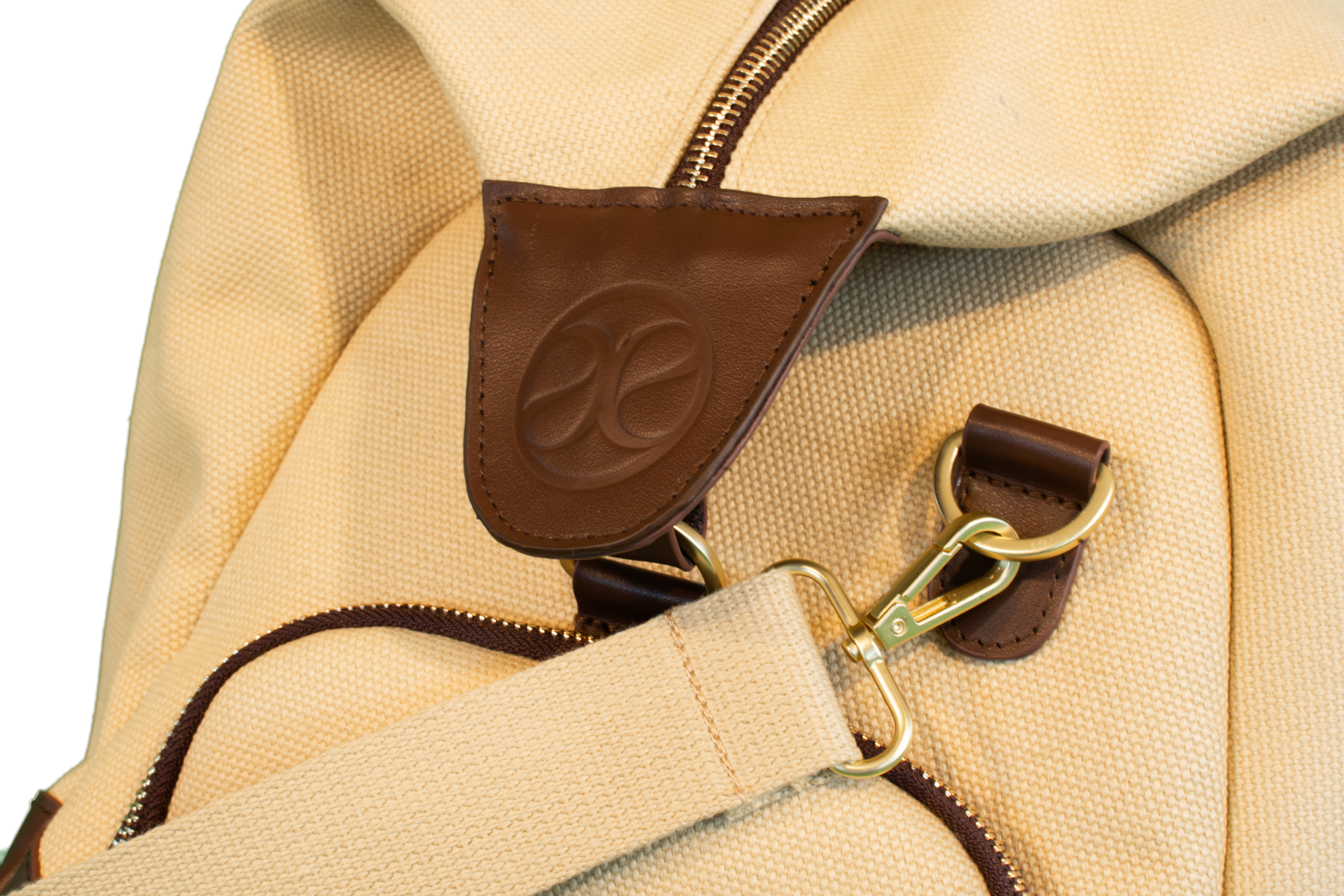 canvas material detail of handcrafted Heritage Canvas Bag