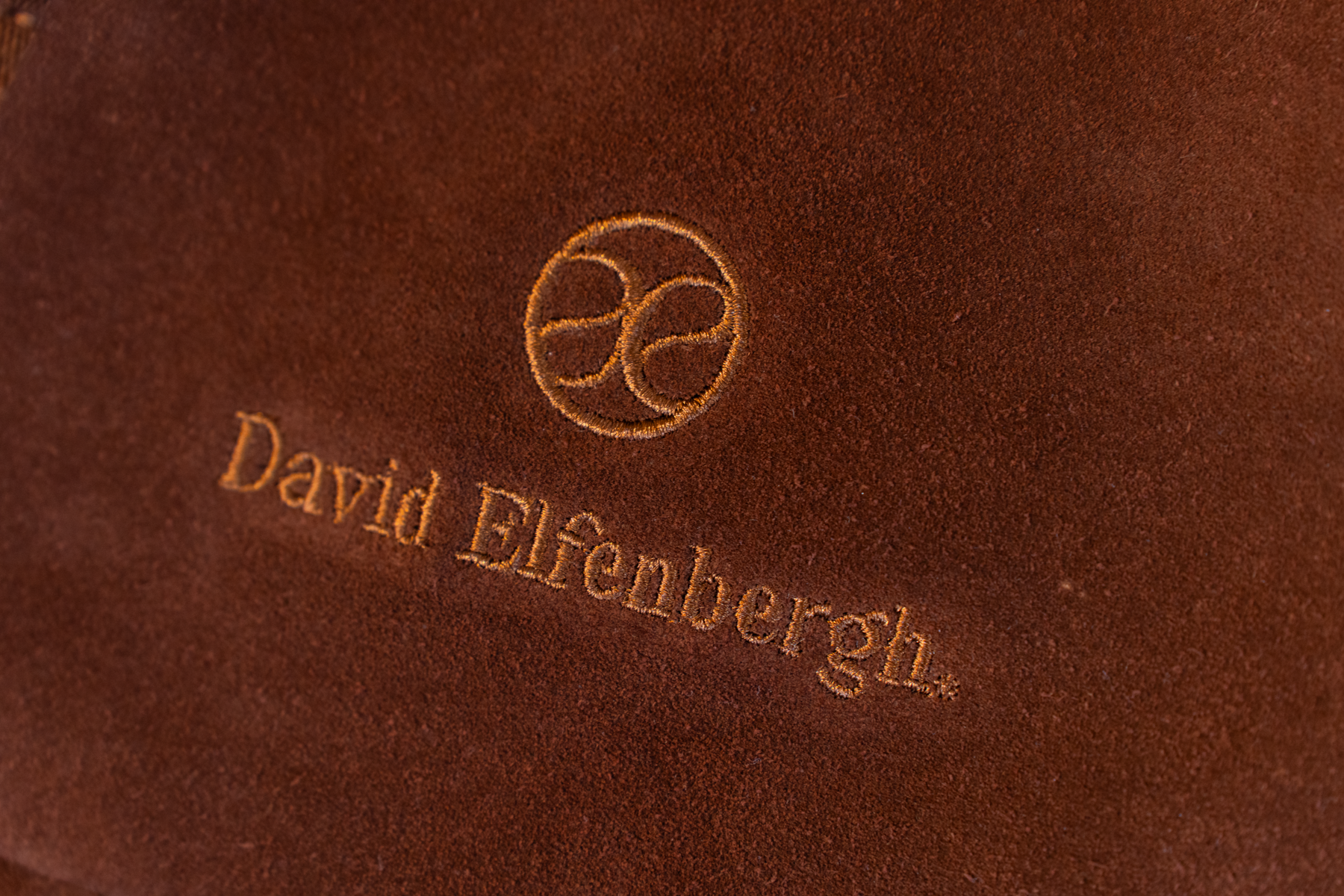 suede material detail of Heritage Suede Bag