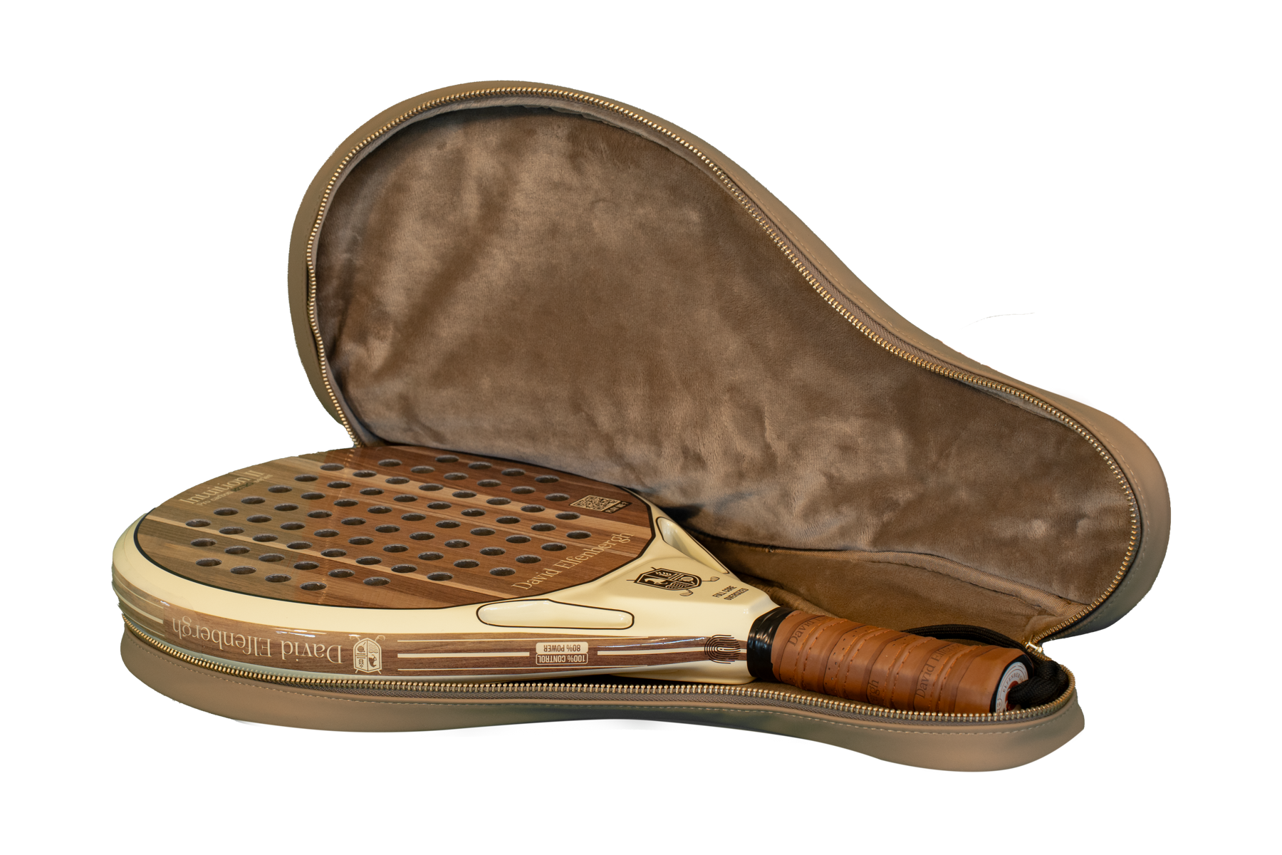 Heritage padel racket bag used on the court