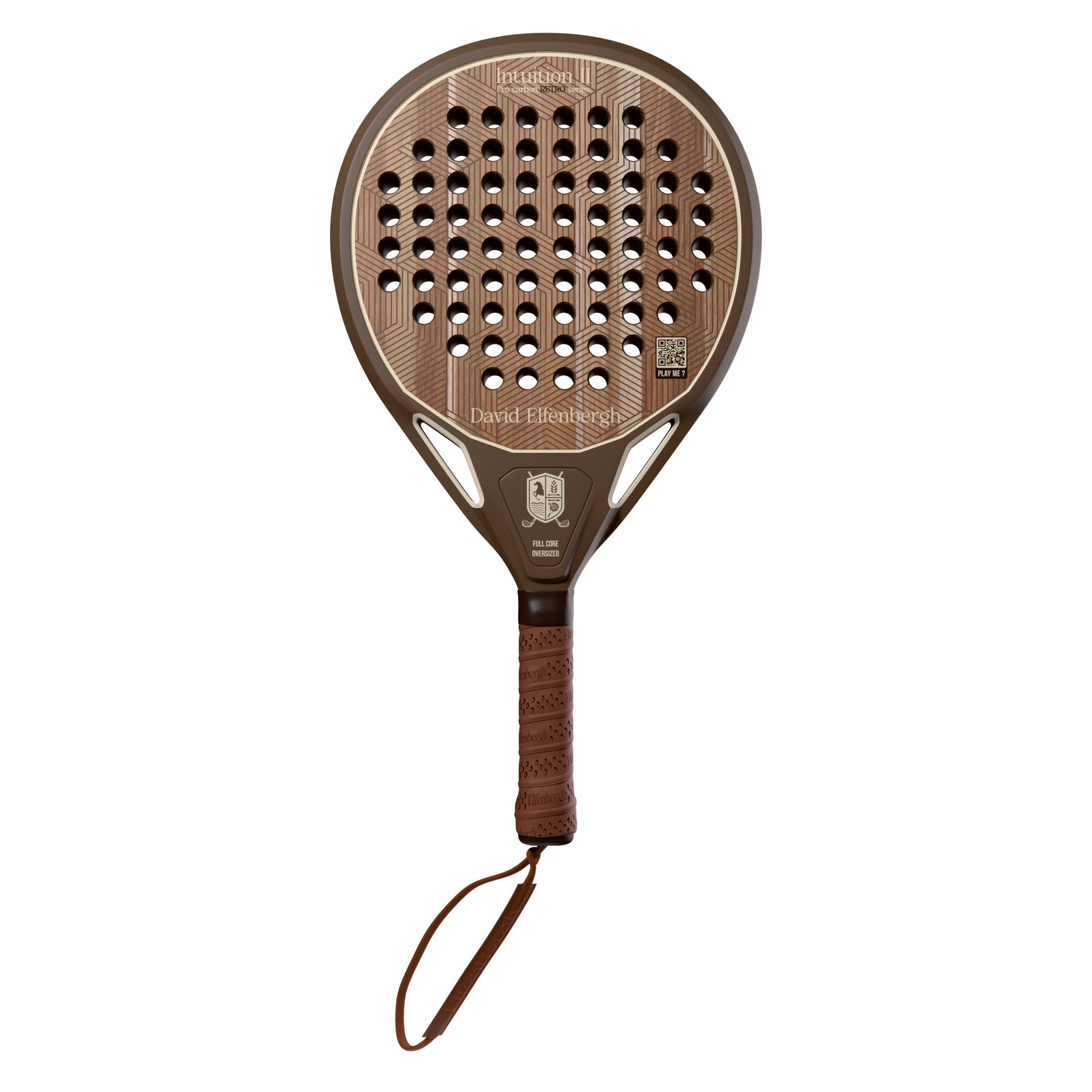 handcrafted Intuition II Power padel racket by Elfenbergh
