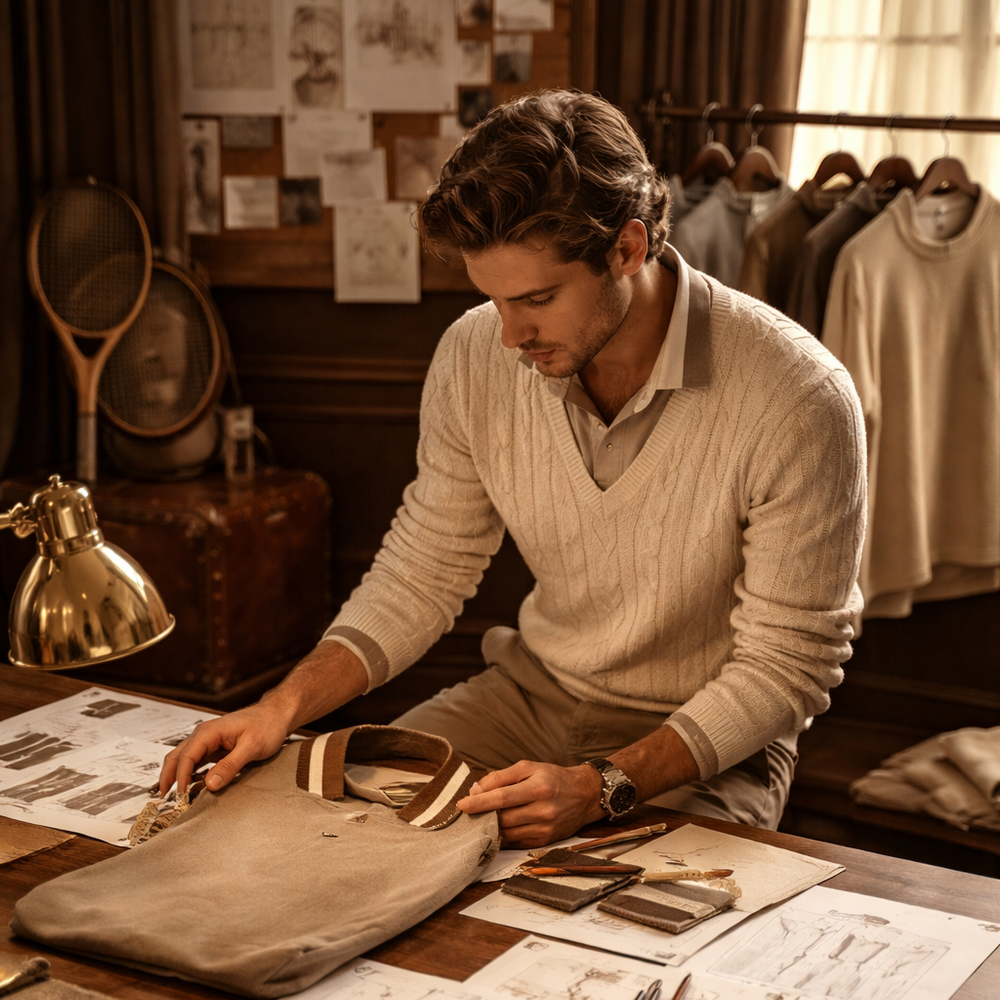 Refined clothing by Elfenbergh for on and off the court handcrafted