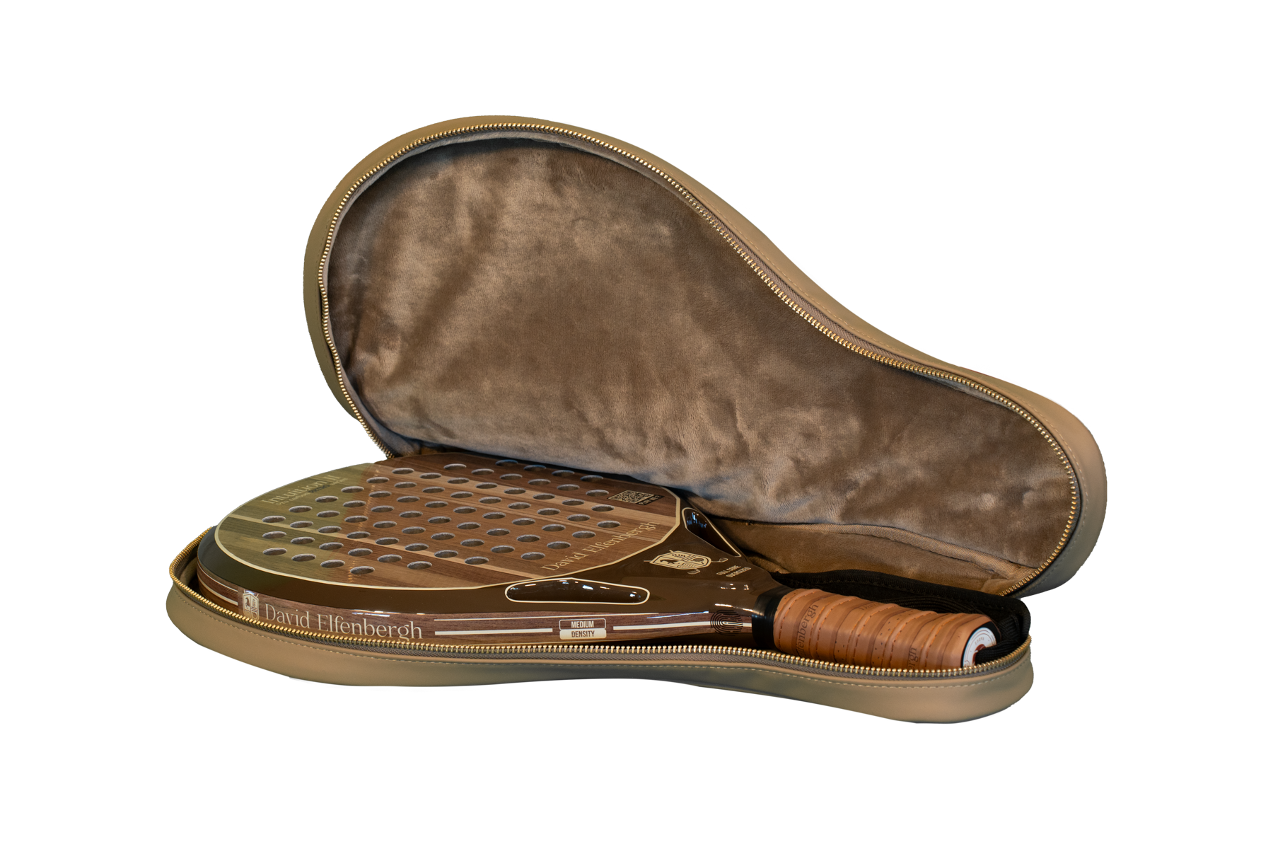 premium material detail of Heritage padel racket bag